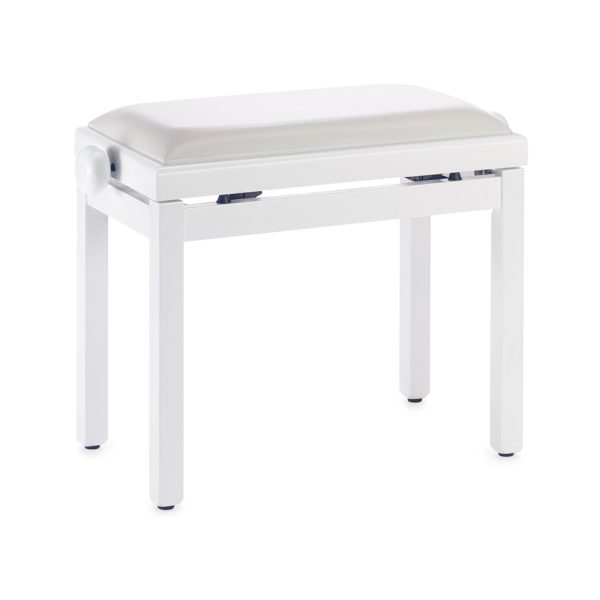 Stagg white piano bench